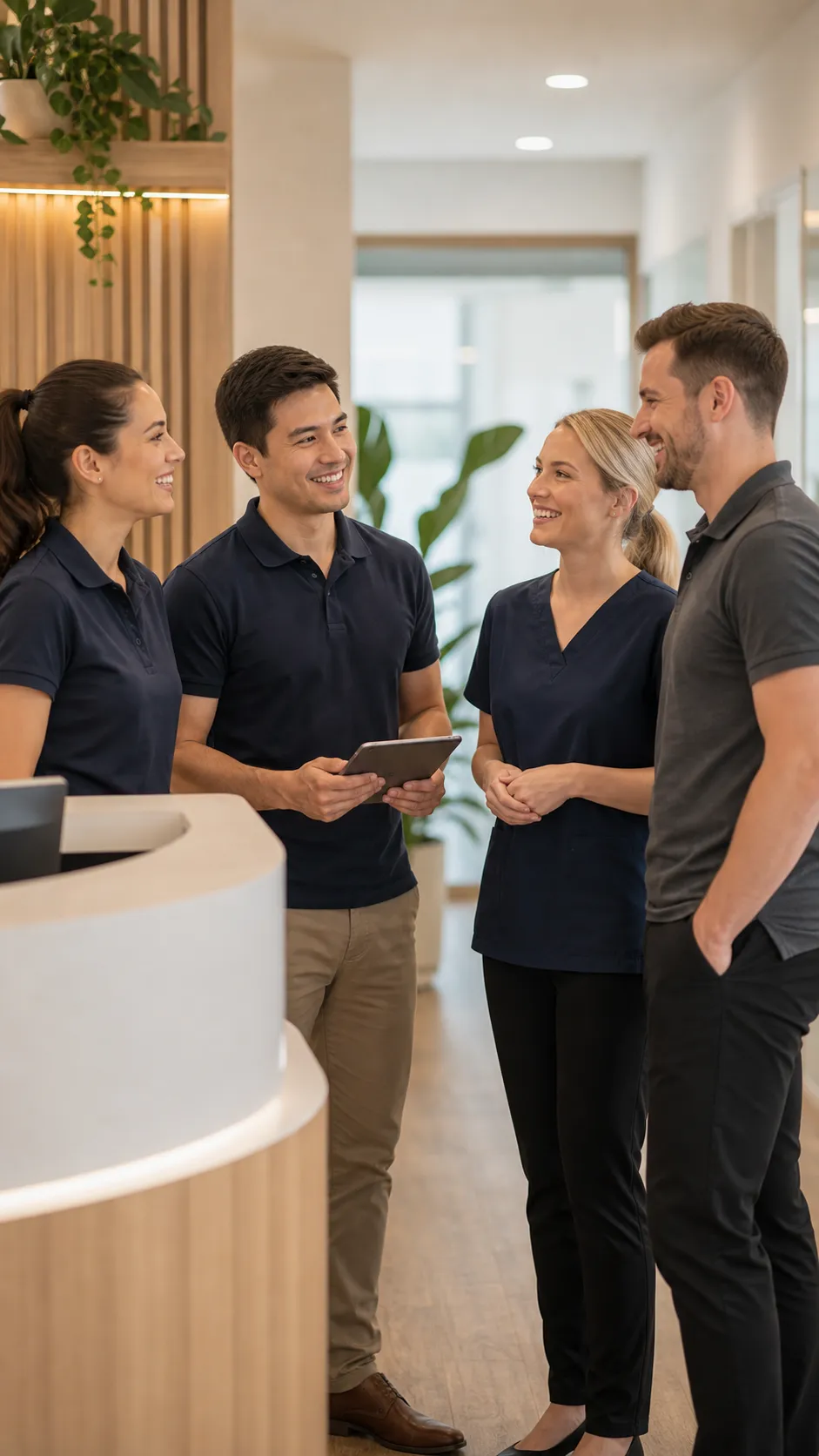 Exercise physiology clinics using Arcline AI reception